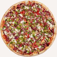 Фото Пицца с говядиной и соусом BBQ - Pica Lulū