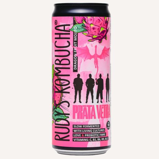 RUDY'S KOMBUCHA x PRĀTA VĒTRA pūķa augļu mohito 0.33l - 1 - Pica Lulū
