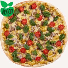 Photo Veg-Burger pizza - Pica Lulū