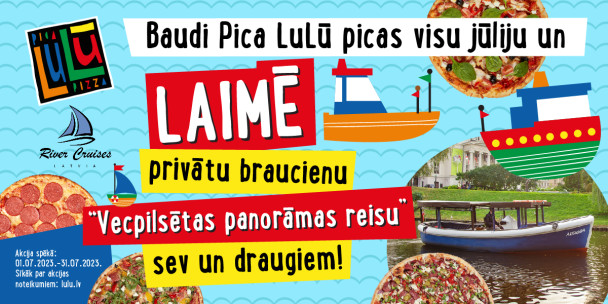 Baudi picas un laimē privātu kuģa braucienu!