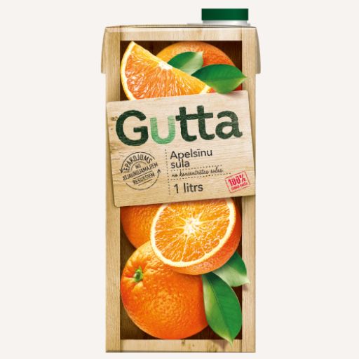 Gutta апельсиновый сок 1л - 1 - Pica Lulū