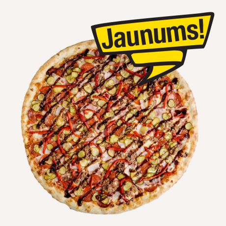 Photo of half a pizza