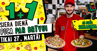 Siera dienā – pica par brīvu!