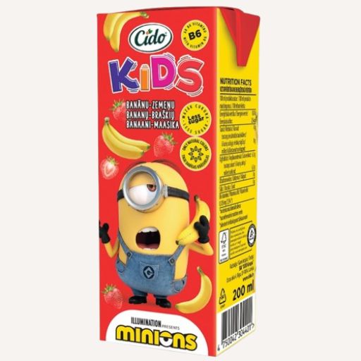 CIDO Zoo Minion Banana strawberry drink 0.2l - 1 - Pica Lulū