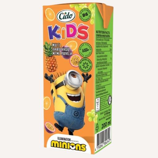 CIDO Zoo Minion Multifruit drink 0.2l - 1 - Pica Lulū
