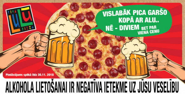 Vislabāk pica garšo kopā ar alu.. nē – diviem! Bet par viena cenu