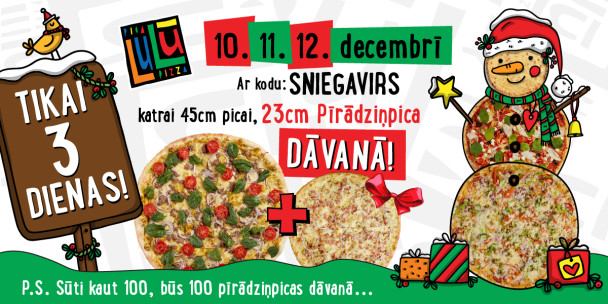 Pīrādziņš dāvanā!