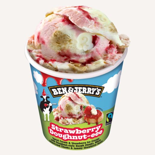 Ben & Jerry’s Strawberry Doughnut-eee 465ml  - 1 - Pica Lulū