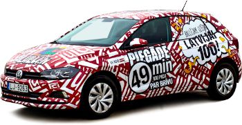 Ēdienu piegādes auto - Pica Lulū, Rīga