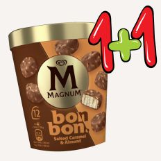 Attēls Magnum Salted Caramel & Almond saldējuma uzkoda 1+1 - Pica Lulū