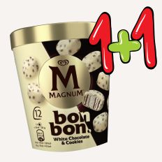 Attēls Magnum White Chocolate & Cookies saldējuma uzkoda 1+1 - Pica Lulū