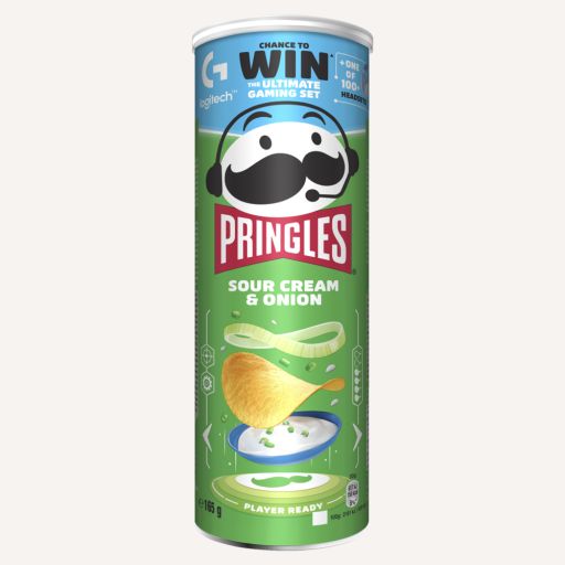 PRINGLES čipsi ar skābo krējumu un sīpoliem 165g GAMING - 1 - Pica Lulū