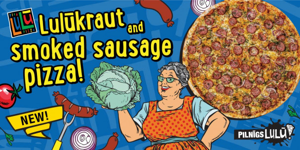 Our NEW Lulūkraut and smoked sausage pizza! 
