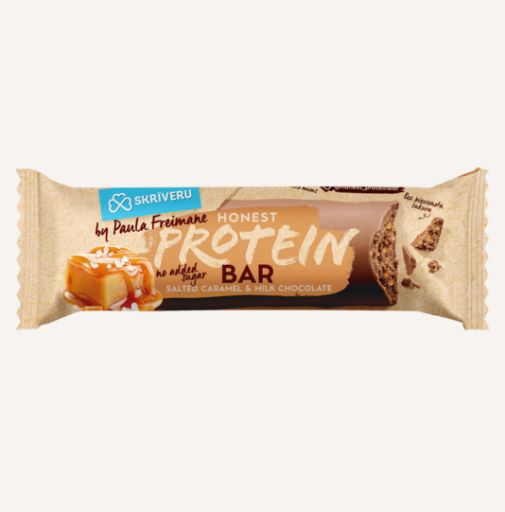 SKRĪVERU Salted caramel протеиновый батончик в молочном шоколаде 45g - 1 - Pica Lulū