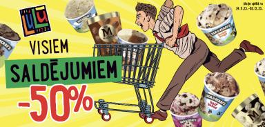 50% saldējumam