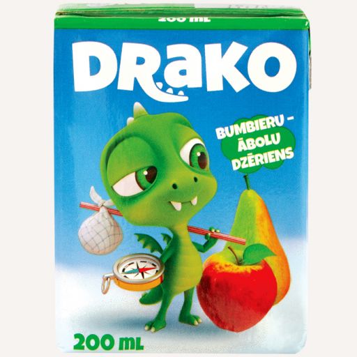 DRAKO грушево-яблочный напиток 200ml - 1 - Pica Lulū