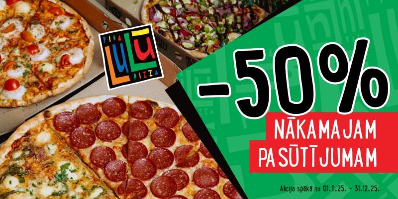 50% nakamajam pirkumam