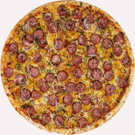 Photo of half a pizza