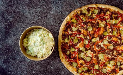 Pulled Beef BBQ pizza - 1 - Pica Lulū
